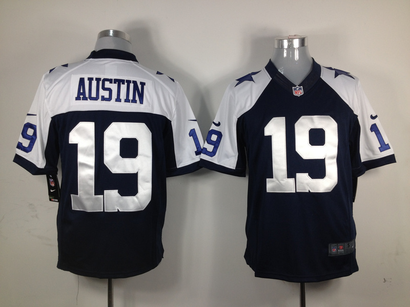Dallas Cowboys 19 Austin Blue Thankgivings Nike Game Jersey